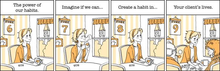 Customer Habit comic strip